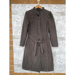 I. Spiewak and Sons military-style detailing trench coat size small
